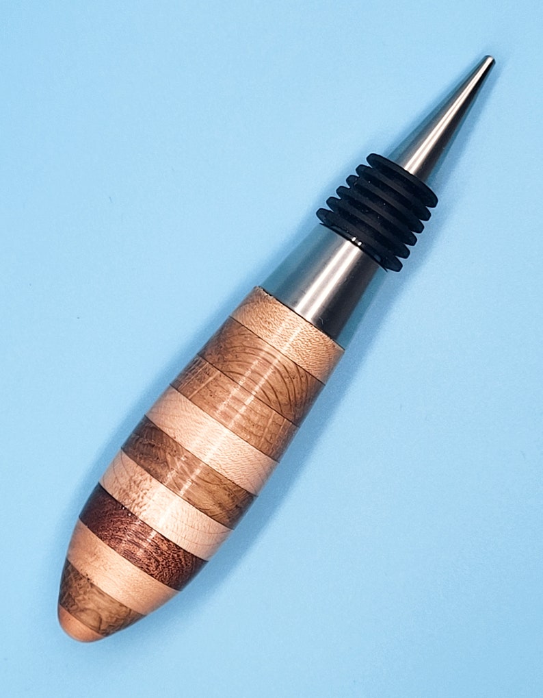 Handmade Wooden Bottle Stoppers High Quality Stainless Steel With