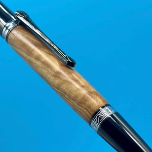 Classy Olive Wood Ballpoint Twist Pen  - Handmade in Co. Meath, Ireland
