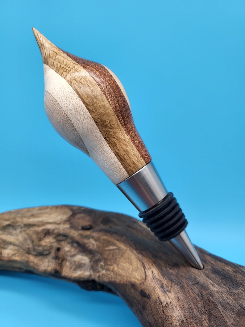 Handmade Wooden Bottle Stoppers High Quality Stainless Steel With