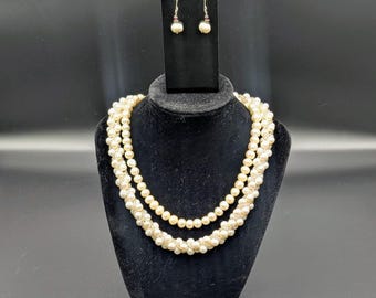 3 pc Elegant Freshwater Pearl Jewelry Set –  Classic Bridal & Formal Wear