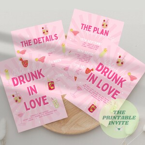 Drunk in Love Beyoncé | Hen Bachelorette Party Invitation Itinerary ...