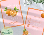 Seville Orange Bachelorette Party Invitation Template (Digital Evite)