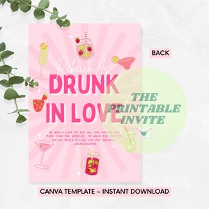 Drunk in Love Beyoncé | Hen Bachelorette Party Invitation Itinerary ...