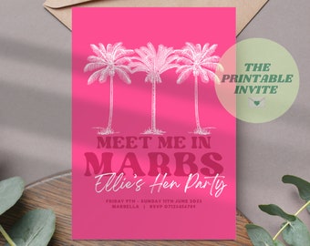 Drunk in Love Beyoncé Hen Bachelorette Party Invitation Itinerary Canva ...