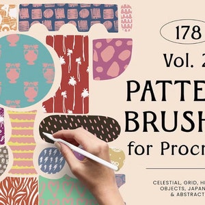 178 Pattern Brushes for Procreate