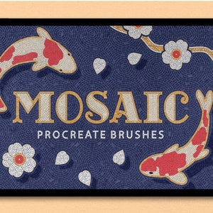 50 Mozaïektegels Procreate-borstels