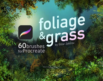 60 &#39;Foliage & Grass&#39; brushes for Procreate