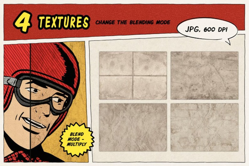 Vintage Comics: Grunge Procreate Brushes - Etsy