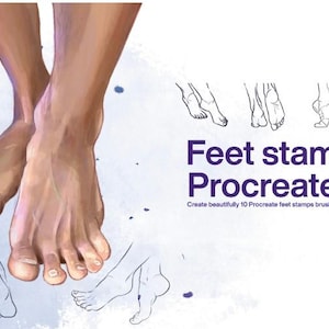 10 Feet stamps Procreate | Procreate stamp, Procreate brushes, Procreate body stamp, Procreate legs, Procreate body, head arm foot hand