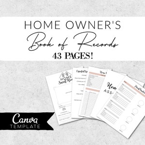 Homeowners Book of Records  | Real Estate Buyer Marketing | Bienes Raices | Closing Gift for Buyers