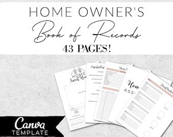 Homeowners Book of Records  | Real Estate Buyer Marketing | Bienes Raices | Closing Gift for Buyers