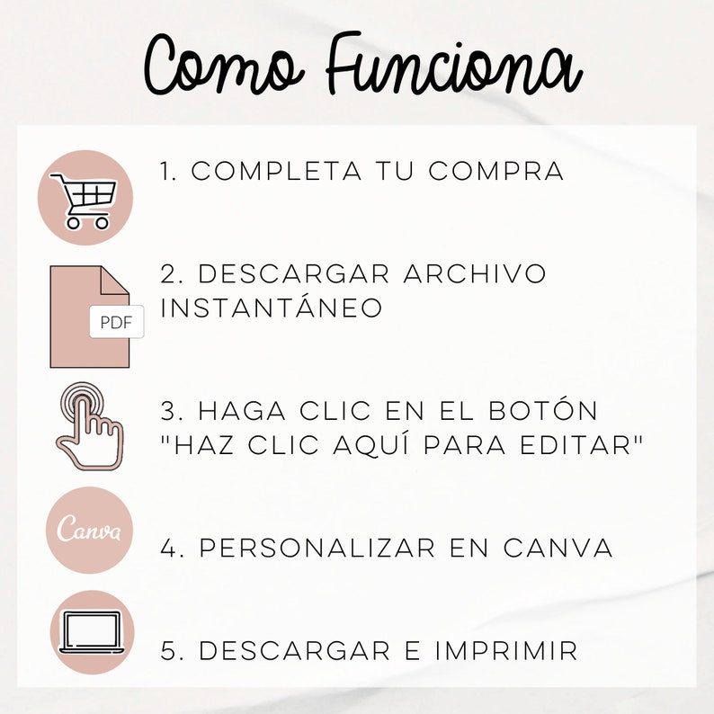 Spanish & English Vision Board Printable Vision Board Digital Vision