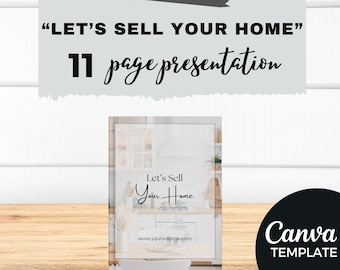 Real Estate Listing Presentation Template | Canva Editable Seller Guide | Realtor Marketing Kit