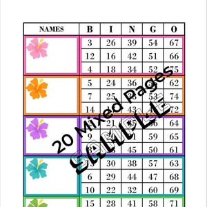 Blocs de fleurs (20 mélangés)
