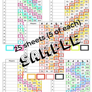 Bingo 3 couleurs