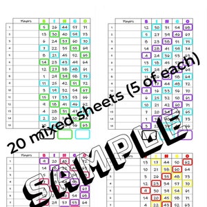 Two-Colour Bingo (15 lines)