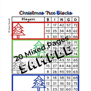 Christmas Tree Blocks (75 ball)