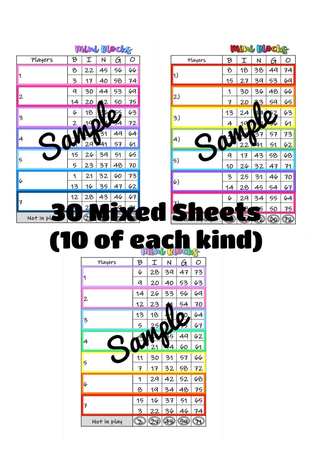Mini Blocks (75 Ball) - Etsy