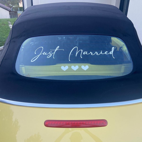 Stickers en vinyle adhésif pour voiture mariage