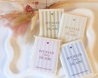 Mouchoirs larmes de joie - mariage, baptême et anniversaire