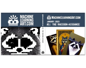 Monatliche AI Art Book Ausgabe #1: The Raccoon-Aissance! - Januar 2023