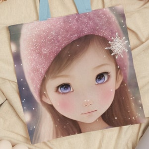 Girl with sparkling Hat, Maeve, in Digital Download, printable to wall art, tote bag, and  t-shirt.