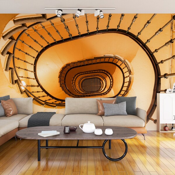 Stairwell Wallpaper Etsy