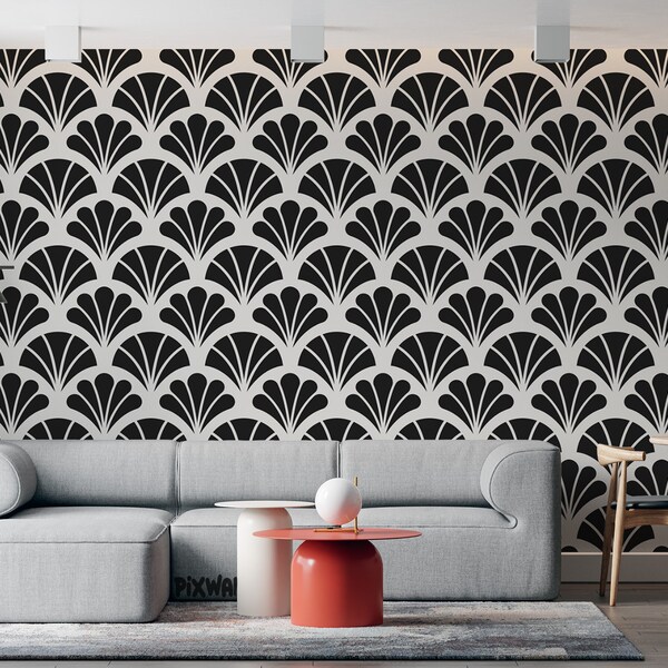 Art Deco Removable Wallpaper Etsy