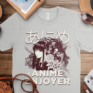 Vintage Anime Shirt Kawaii Waifu Katana Tee Japanese Streetwear Harajuku Vaporwave Emo Cosplay T-Shirt