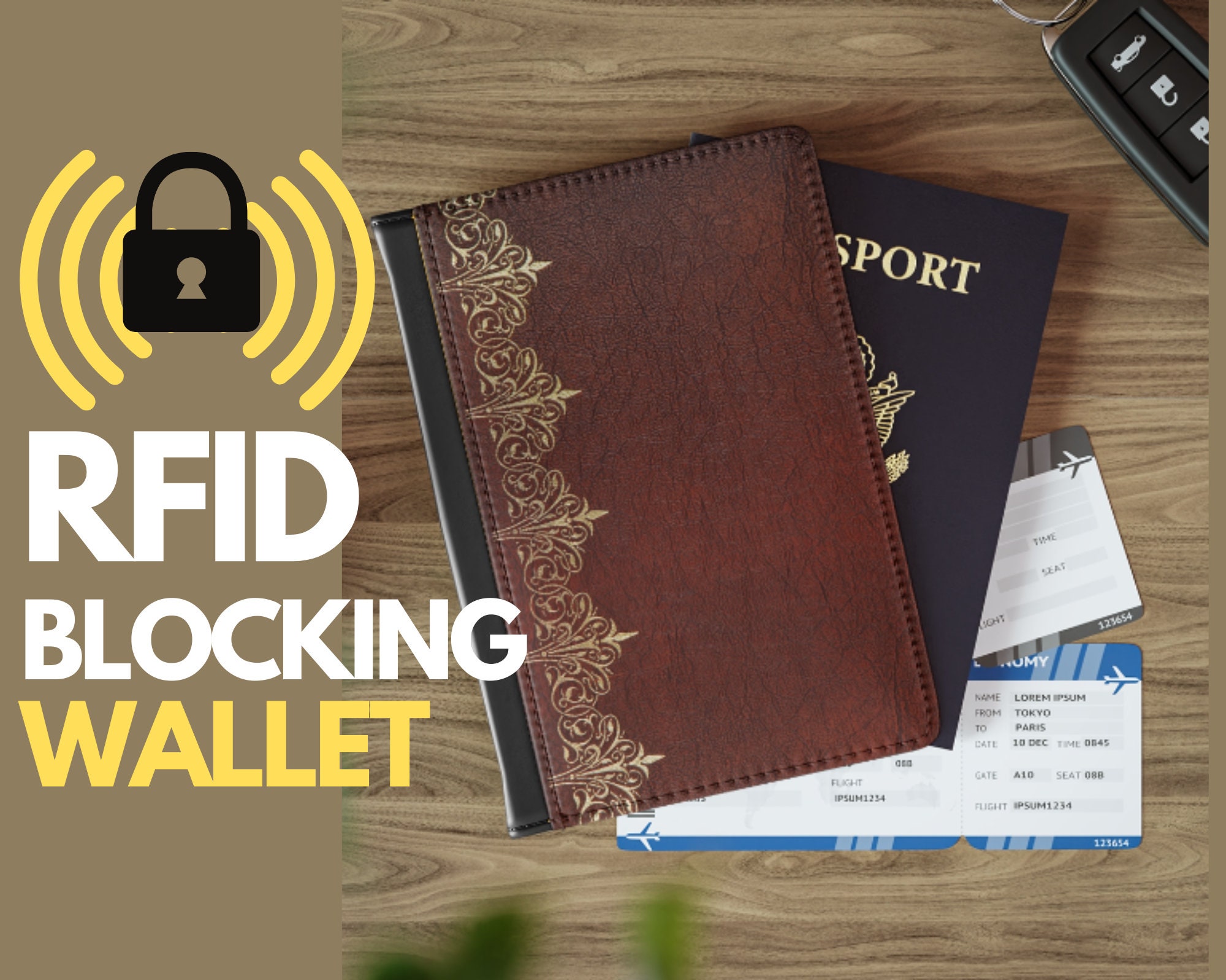 Luxury RFID-Blocking Passport Cover