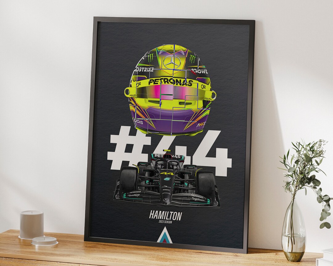Lewis Hamilton 2023 F1 Poster Print F1 Car Poster F1 Track Etsy