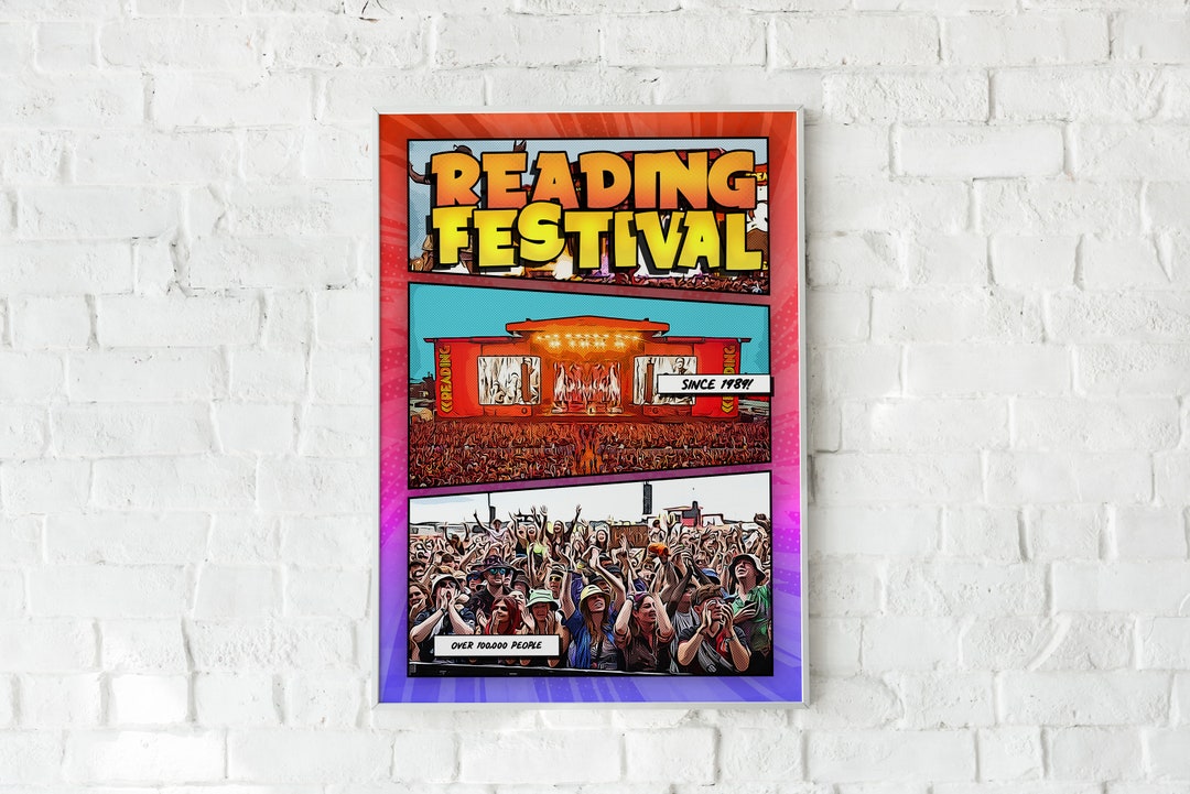 Reading Festival Poster Reading Poster Reading Festival - Etsy