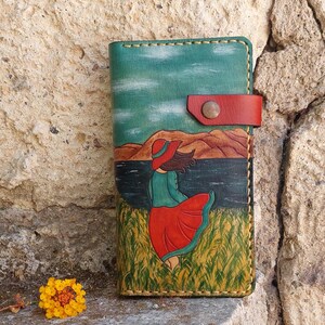 for your loved ones ,leather wallet,for gift,sea,handmade leather,woman leather wallet, leather wallet womans,genuine leather,