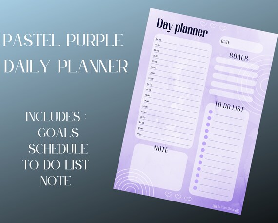 Daily Planner Printable Instant Download Daily to Do List - Etsy