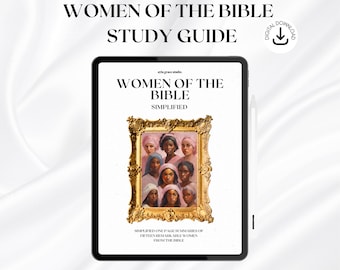 Women Of The Bible Simplified Guide Devotional Women's Empowerment Bible Study Prayer Journal Christian Resources Women Verse Printable