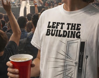 Camiseta Comfort Colors® "Left The Building", camiseta de Elvis Presley, camiseta unisex de regalo para rockstar