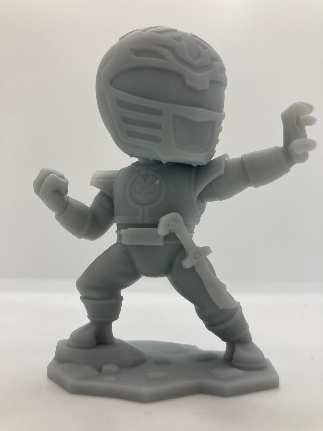 White Ranger Chibi | 4K Resin Miniatures | Custom Chibi Figure ...