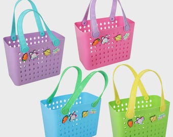 Spring Basket With Charms, Assorted Colors, 1-ct.