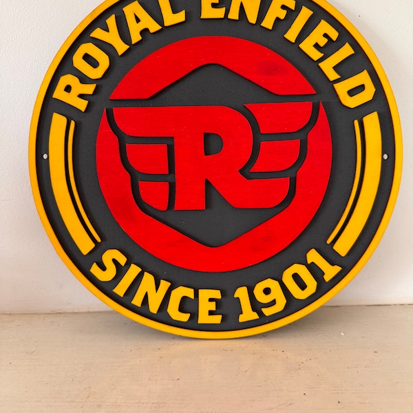 Royal Enfield Sign, Badge Wall Art