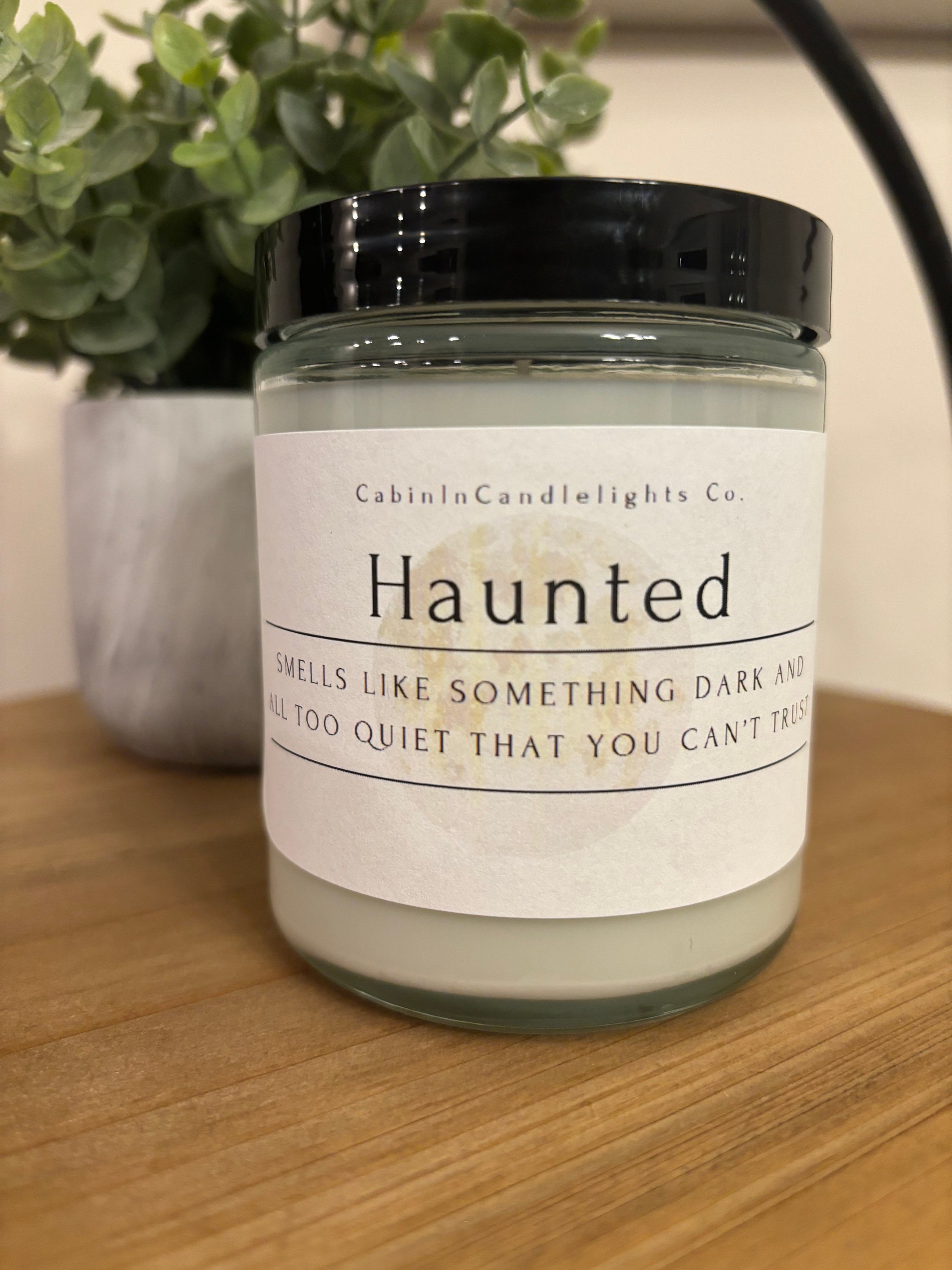 Haunting Fog 7 Oz. Candle, Glitter Infused, Wood Wick Candle, Witchcraft  Inspired, Fall Aesthetic, Room Decor 
