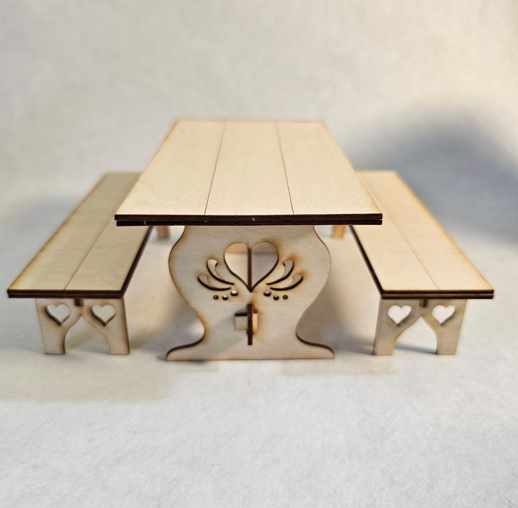 112 Scale Dollhouse Picnic Table Kit DIY Etsy