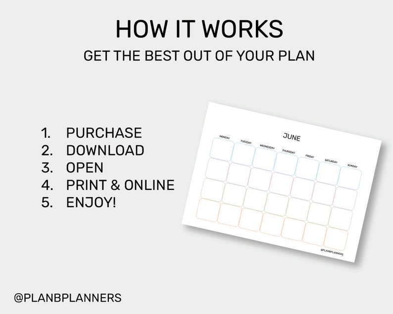 Minimalist Printable Calendar Simple Calendar Color and Grey Theme ...