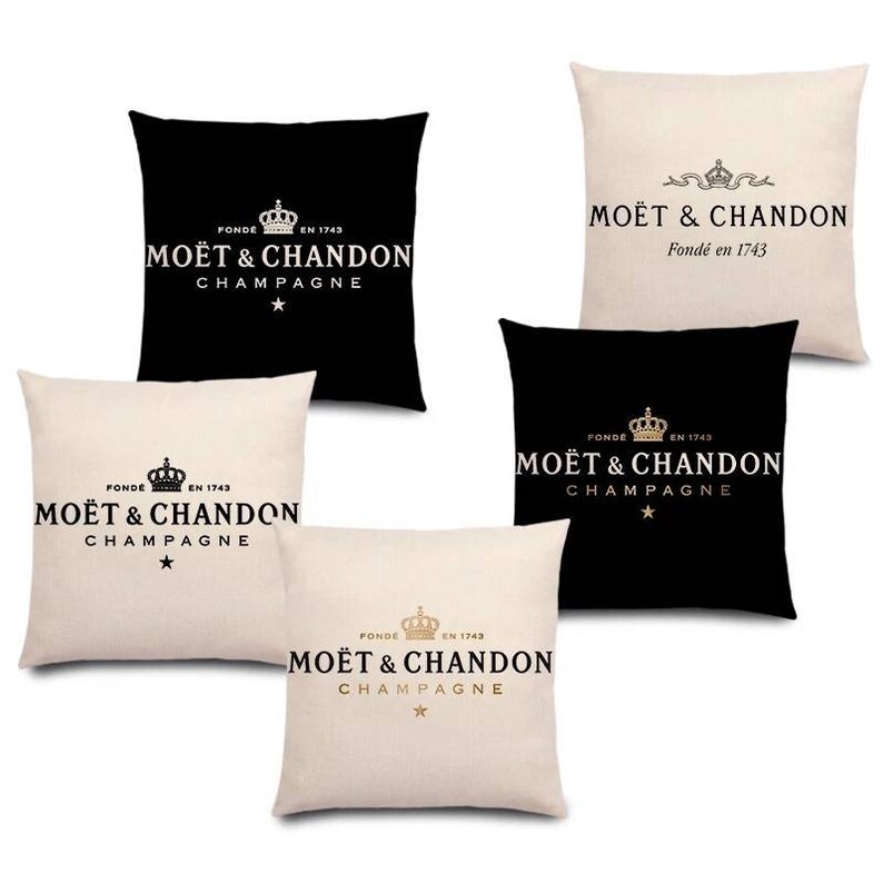 Handmade Luxury Champagne Themed Cushion Cover image 7