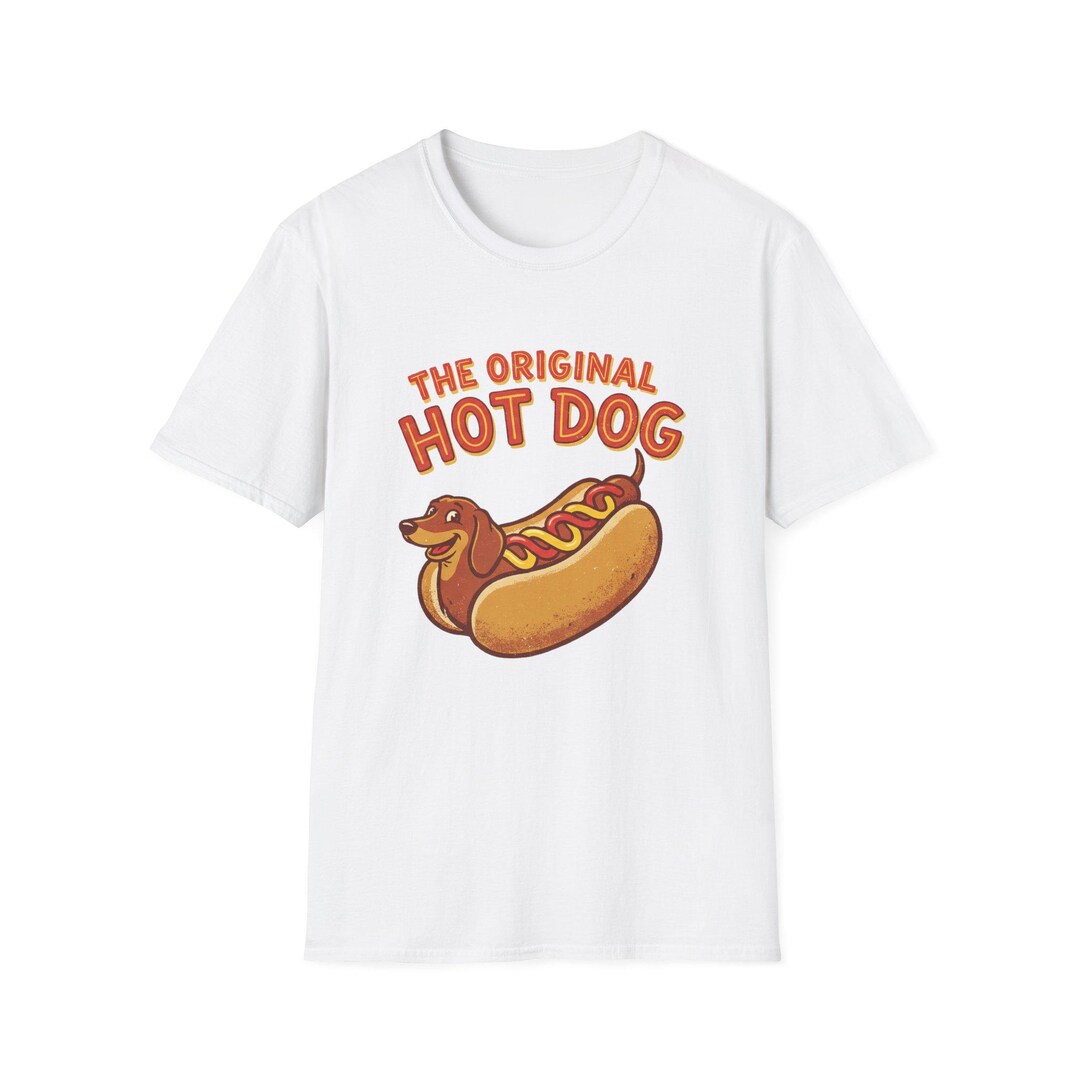 Hot Dog Dachshund in Bun T-shirt Funny Wiener Dog Food Pun Tee - Etsy