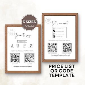 Nail Tech Visitenkarten-Bundle, Lets get soft- und Scan-to-Pay Venmo QR-Code-Zeichen, Folgen Sie uns Small Business Social Media-Zeichenvorlage