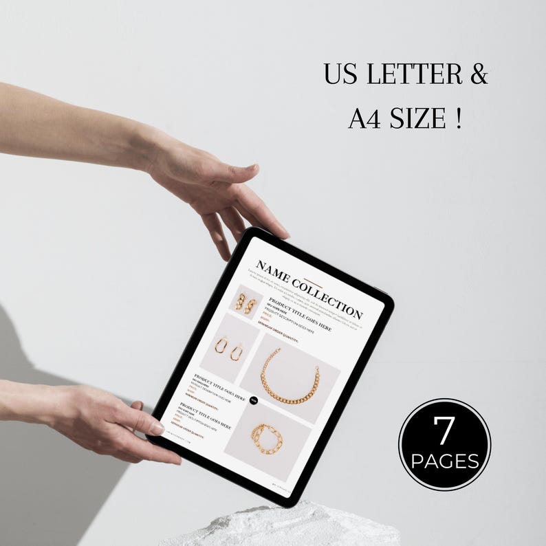 Line sheets Canva Templates, Wholesale Product Catalogue