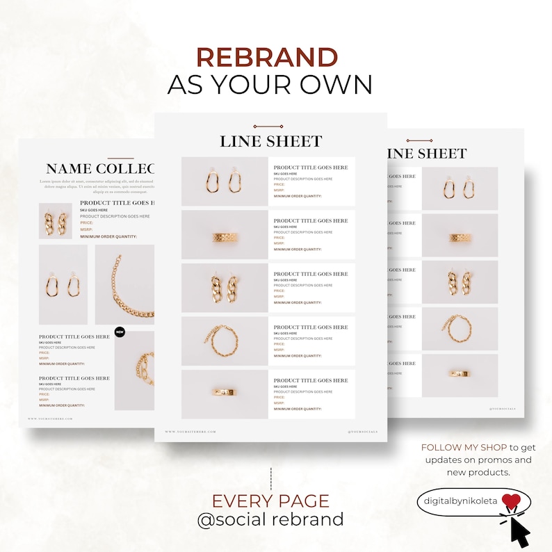 Price Linesheet Template