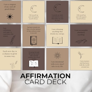 Paquete de herramientas de coaching: baraja de cartas de afirmación, sugerencias para un diario, cartas de motivación amorosa, 100 cartas de motivación para el amor propio, derechos de reventa.