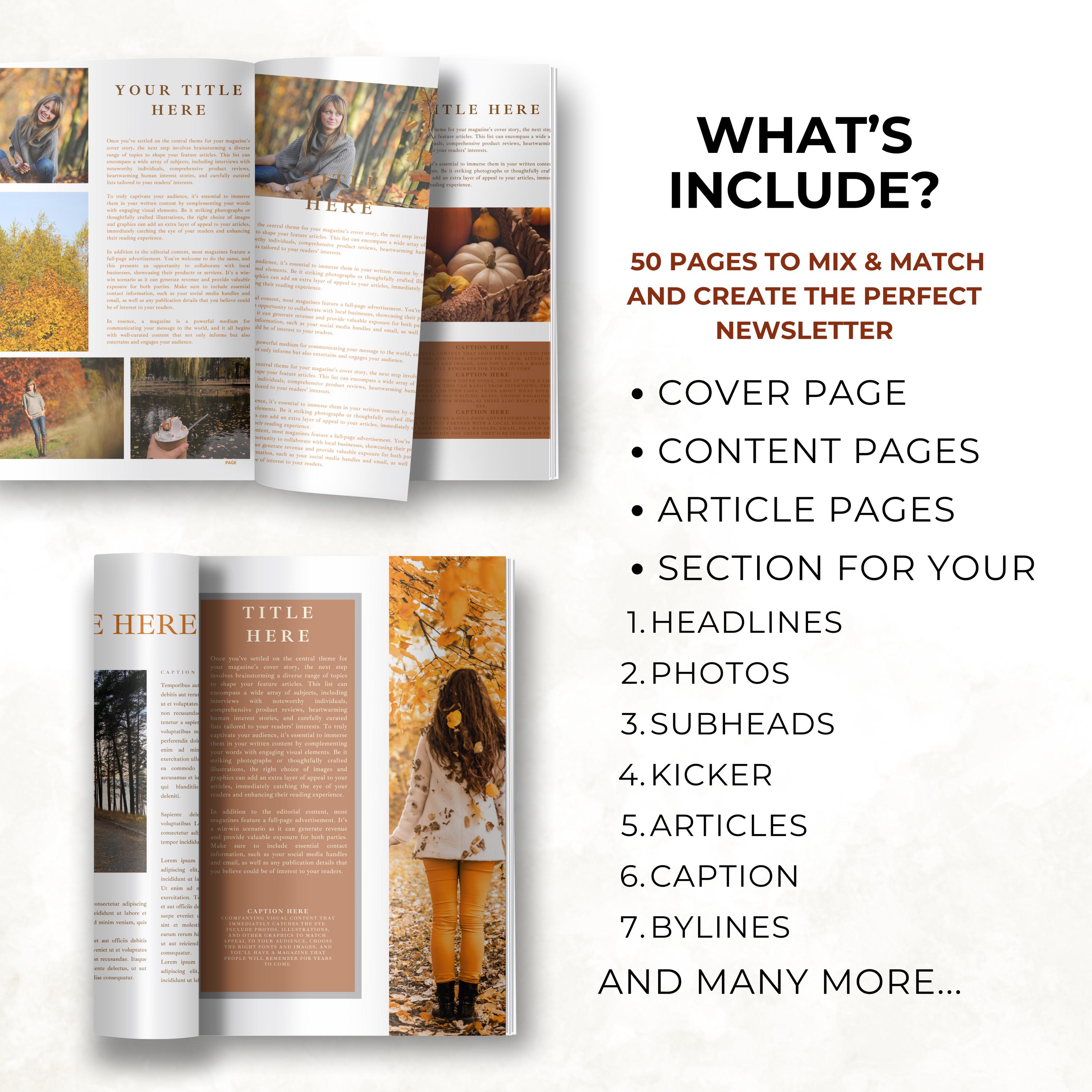 Autumn Newsletter Template for Small Businesses Life Coaches 50 Fall Autumn Newsletter Template for Small Businesses Life Coaches 50 Fall