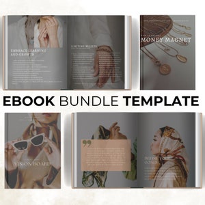 Life Coach Template eBook Worksheet Canva Coaching Template Bundle, Lead Magnet, Small Business Owner, Vision Board & Money Manifesting